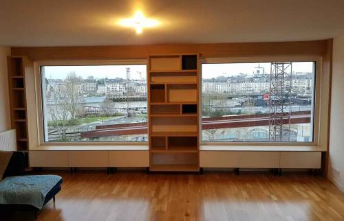 Meuble bibliothèque salon