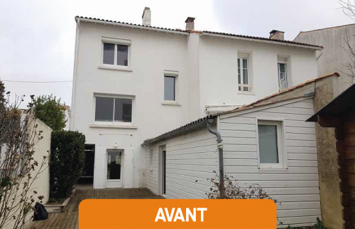 Extension ossature bois à Royan