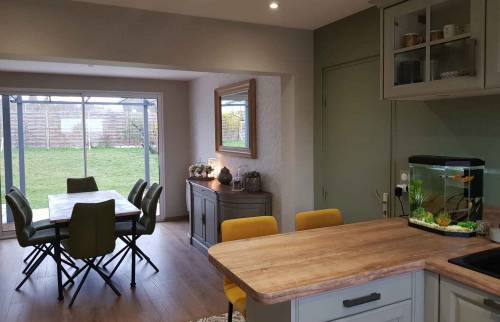 La cuisine ouverte sur le séjour