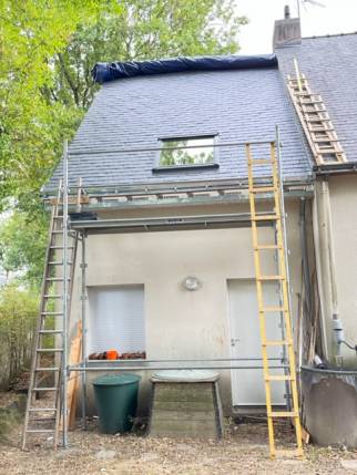 Nouvelle toiture de garage rénovée - Nantes 44