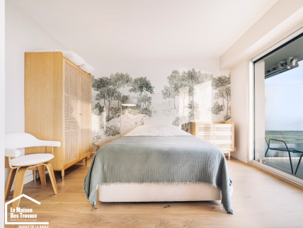 Papier peint panoramique en tête de lit