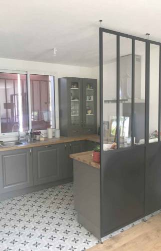 Cuisine avec verrière