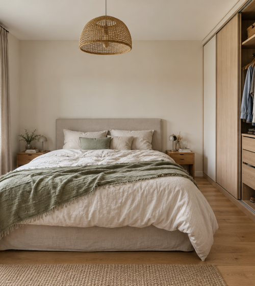 Rénovation d’une chambre parentale avec dressing à Tinténiac (35190)
