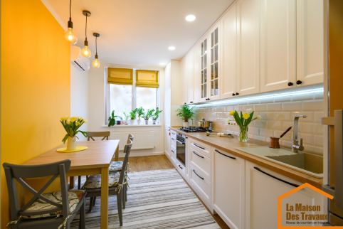 travaux cuisine lumineuse