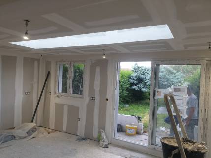 Travaux de construction d'une extension de maison avec pose des menuiseries - Villeneuve d'Ascq 59
