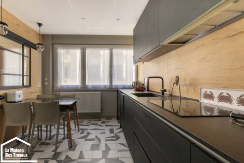 Rénovation et décoration d'un appartement de caractère situé sur Lyon : zoom sur la cuisine 