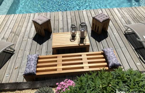 Création d’une terrasse autour de la piscine