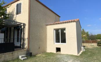 Extérieur de l'extension de maison Ribaute Les Tavernes La Maison Des Travaux Ales