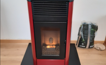 Pose d'un poêle à granules