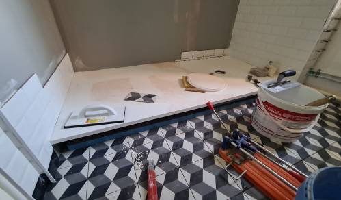 Le nouveau receveur de douche