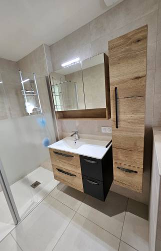 Rénovation de salle de bain - le meuble vasque