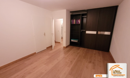 La Maison des Travaux Albertville, rénovation appartement Albertville, sol PVC moderne Savoie, peinture murs plafonds Albertville, artisans rénovation Moûtiers