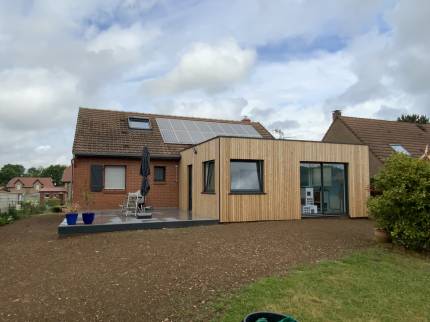 Extension bois à Arras