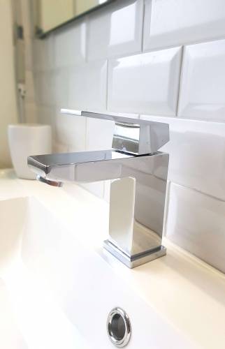 Mitigeur de lavabo inox