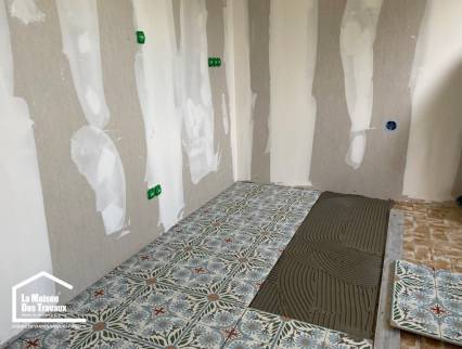 Carrelage cuisine imitation carreau de ciment