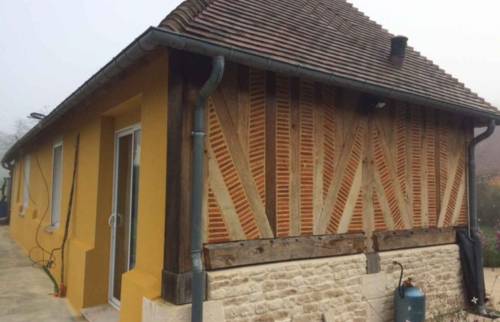 Rénovation de la façade d'une maison à Honfleur