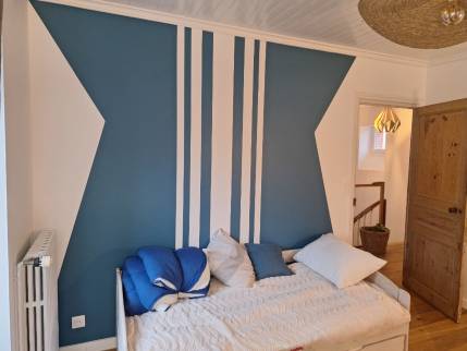 Chambre d'enfant avec décoration après travaux de rénovation de maison - Pornic 44210