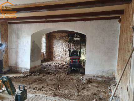 Rénovation énergétique d’une maison à Plouër-sur-Rance en cours de Travaux