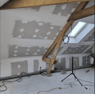 Travaux d'isolation thermique par l'intérieur dans les combles habitables d'une maison - Pornic 44210