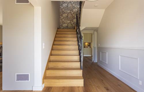 Escalier habillé en chêne de fil