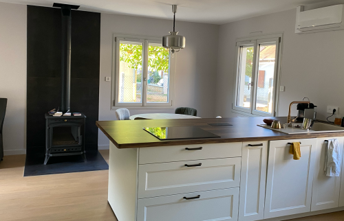  Rénovation maison - salon cuisine - Voiteur