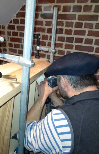 Assemblage sur place chez le client 