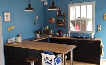 Après travaux : cuisine moderne à l'accent industriel