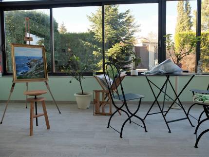 Réalisation d'une Véranda pour création d'un atelier de peinture - Ouest Lyonnais