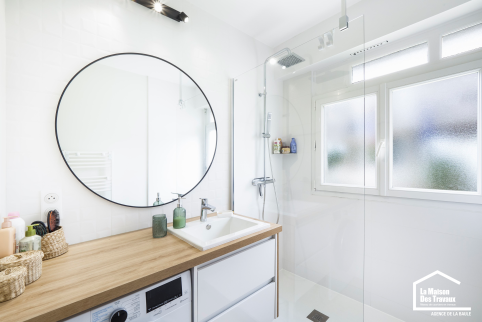 Ensemble Meuble vasque et lave-linge