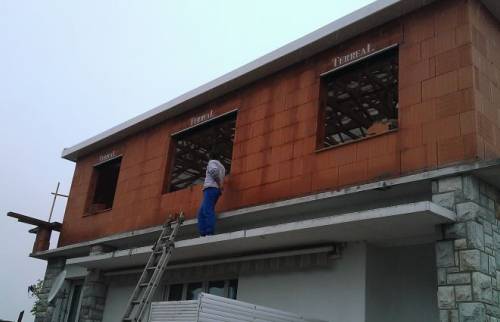Travaux de renouvellement de façade maison
