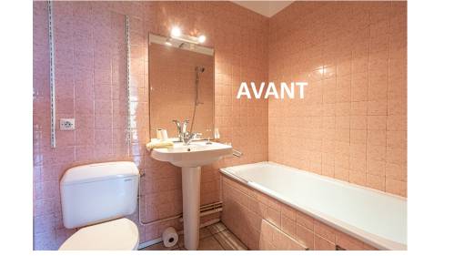 APPARTEMENT ARZON SALLE DE BAIN AVANT TRAVAUX