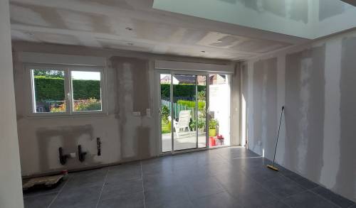 Baie vitrée coulissante en PVC - Arras 62