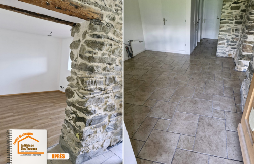 rénovation après abandon, réseau artisan local fiable, vérification installation électrique, gestion chantier compliqué, carrelage et reagréage maison, courtier en travaux, artisan urgent