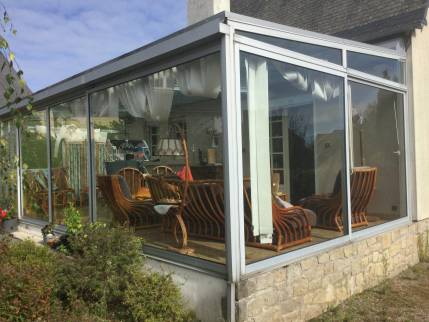 Véranda avant remplacement