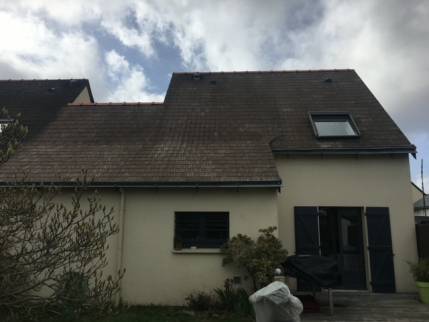 Façade arrière de maison avant travaux de surélévation - Nantes 44