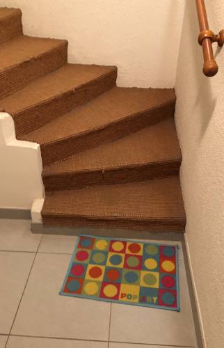 Les escaliers avant travaux