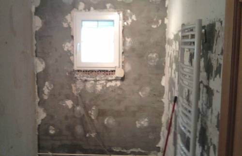 Salle de bains en travaux Arras