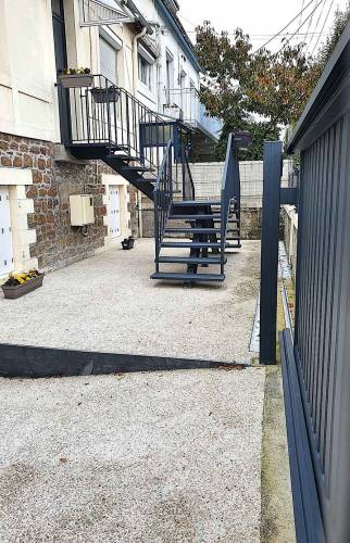 Escalier à Saint-Malo