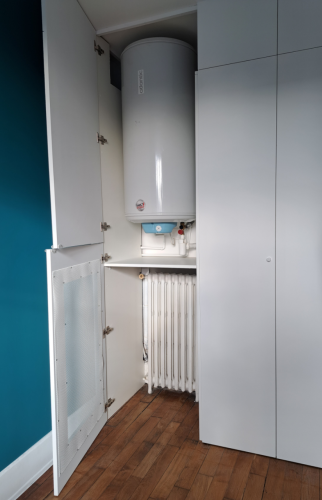 Un dressing sur mesure dans un appartement à Asnières