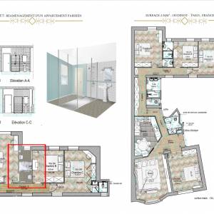 Réaménagement d'un Appartement Parisien - Meriem Jaouachi - La Maison Des Architectes