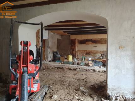 Rénovation énergétique d’une maison à Plouër-sur-Rance en cours de Travaux
