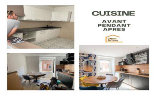 Transformation spectaculaire d’une cuisine à Binic : un espace repensé pour plus de style et de fonctionnalité