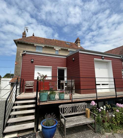 Nouvelle terrasse et extension rénovée (Calvados)