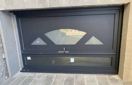 Porte d'entrée moderne ALU - la Maison des Travaux Rouen