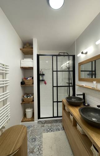 Rénovation de salle de bain pour un look industriel à Igny (91)