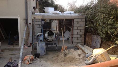 Extension de maison sur demi-niveau