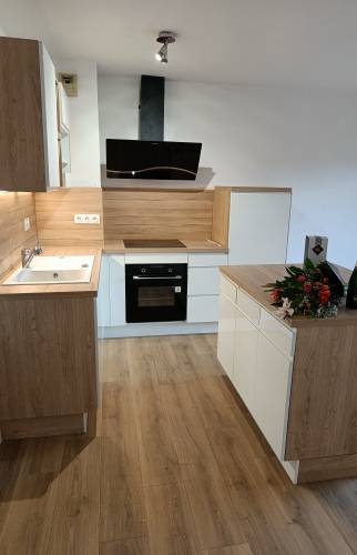 agrandissement cuisine avec un ilot central