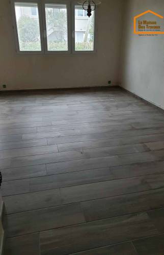 pose du carrelage effet bois