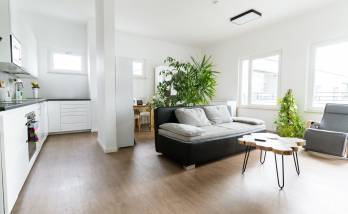 Le salon, appartement Deauville