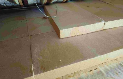 Isolation en 2 couches des combles